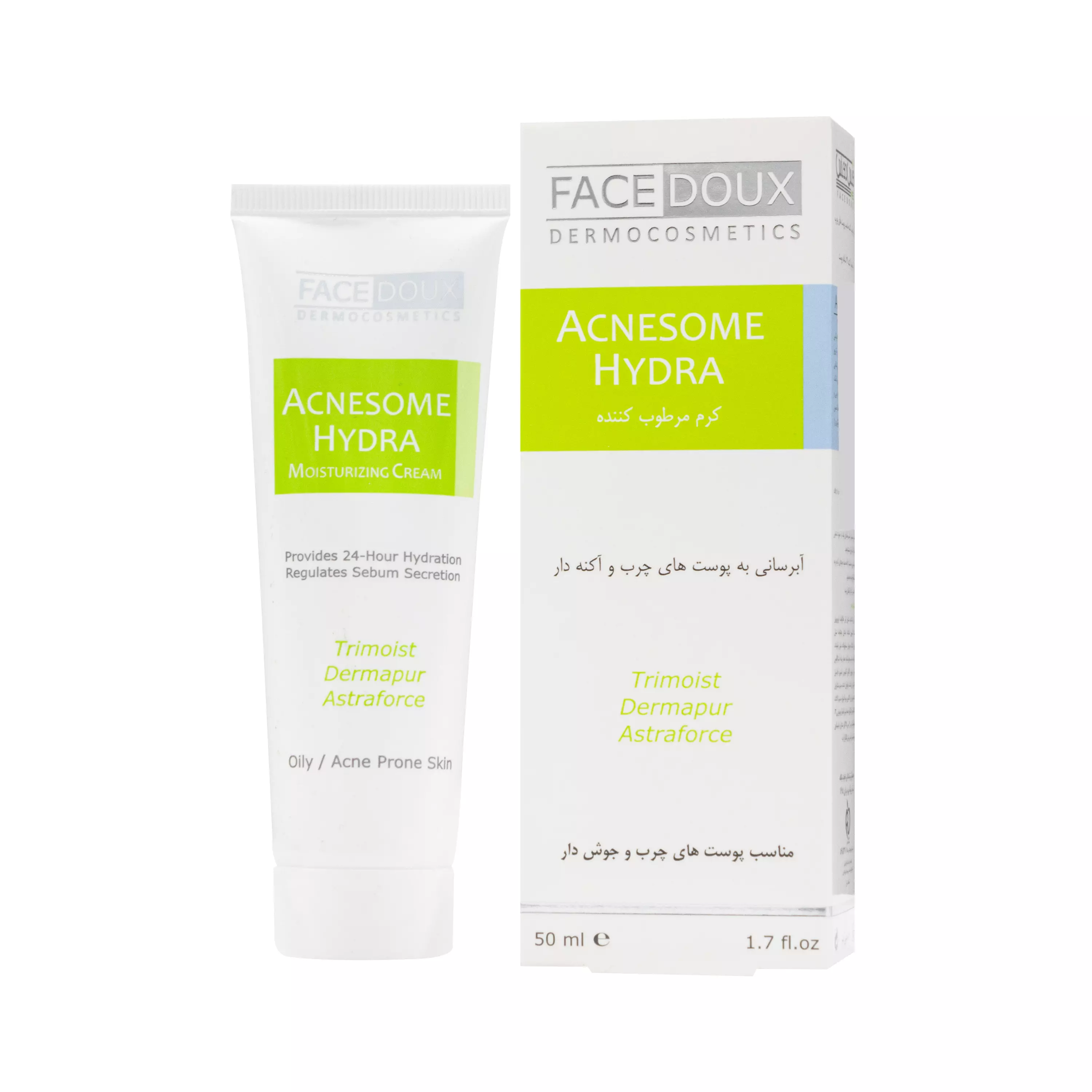 کرم مرطوب کننده آکنه زوم هیدرا فیس دوکس