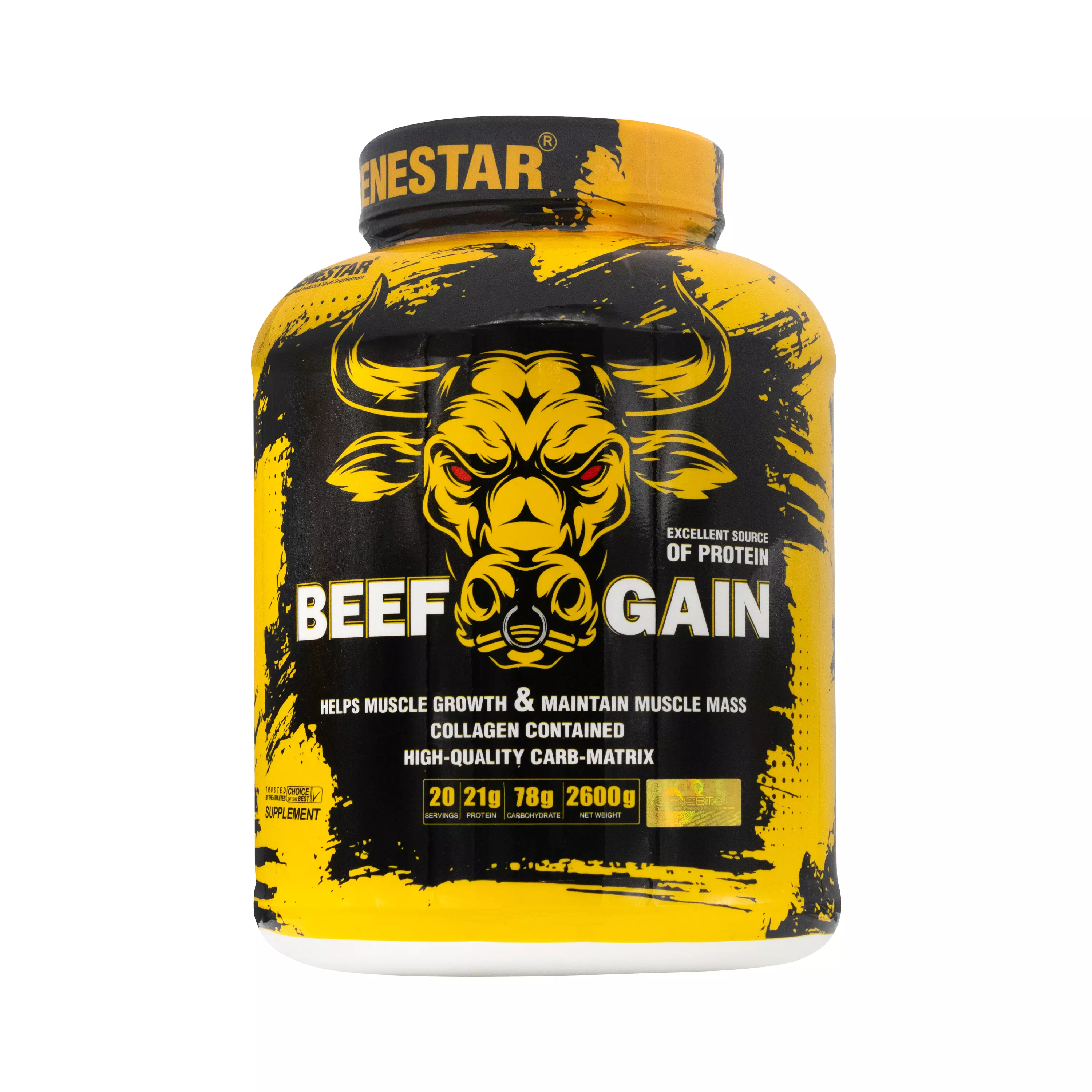 پودر بیف گین طعم کاپوچینو 2600 گرمی ژن استار