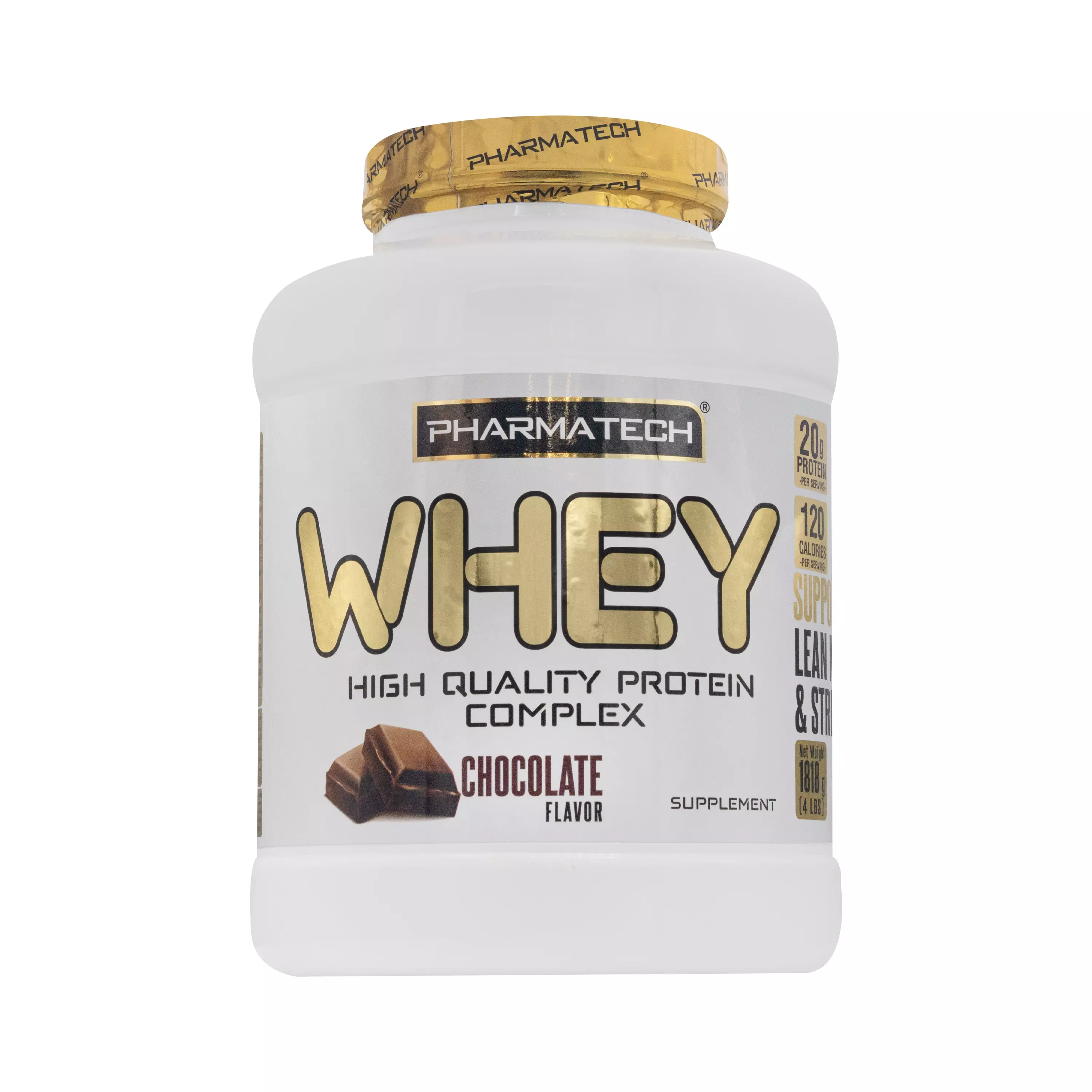 پودر وی پروتئین گلد شکلاتی 1818 گرمی فارماتک