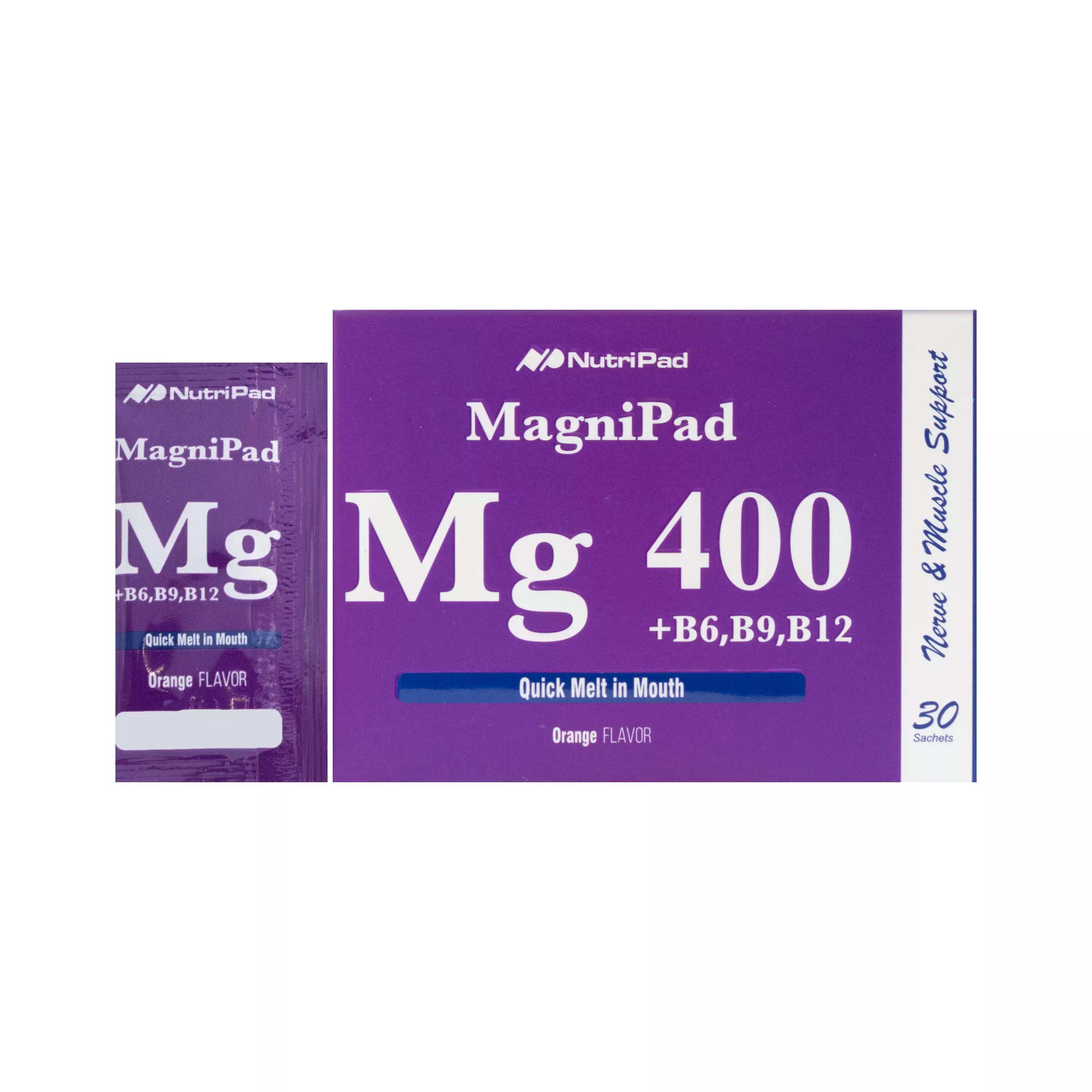 ساشه مگنی پاد منیزیم ب6 ب9 ب12 نوتری پاد