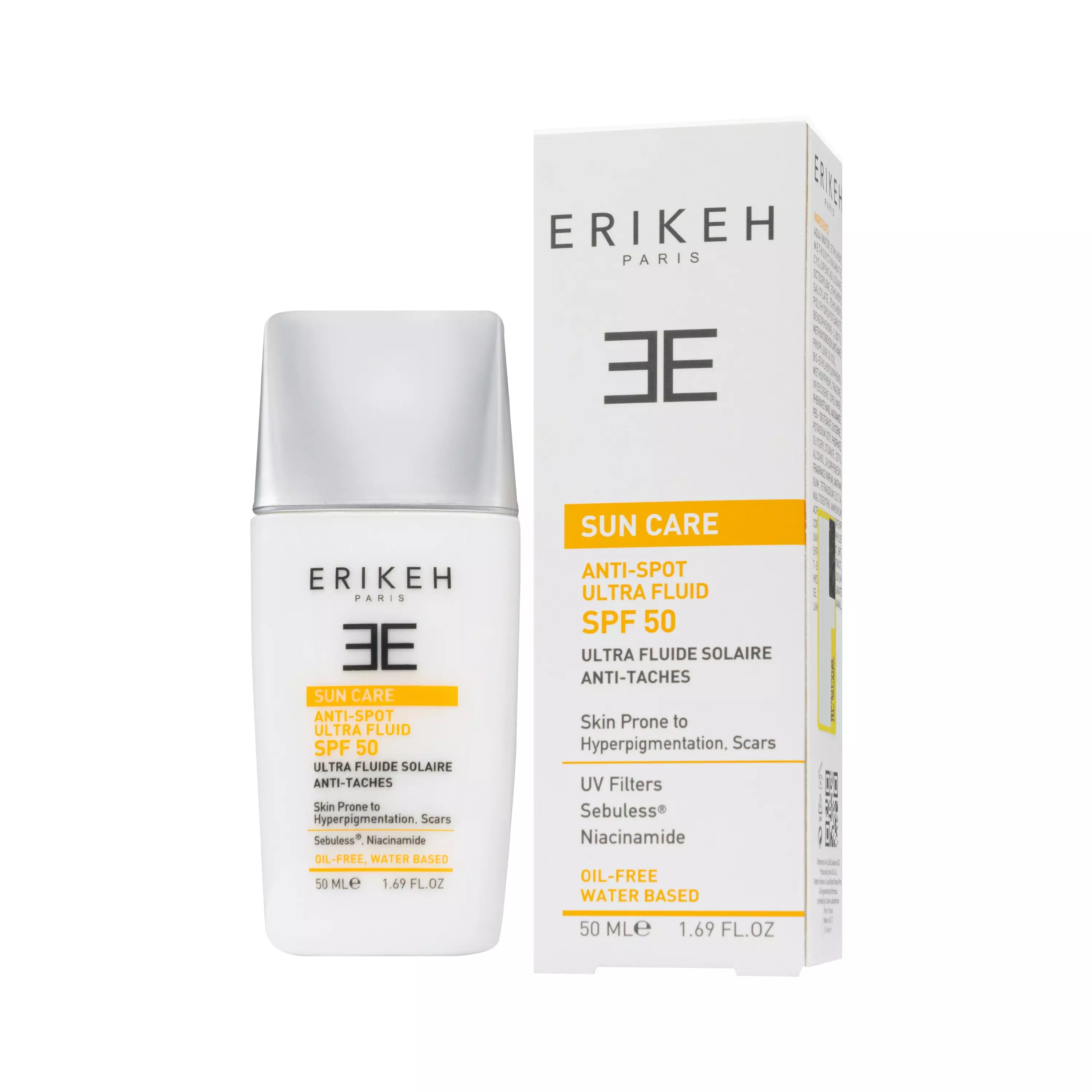 کرم ضد آفتاب و ضد لک بی رنگ SPF50 اریکه