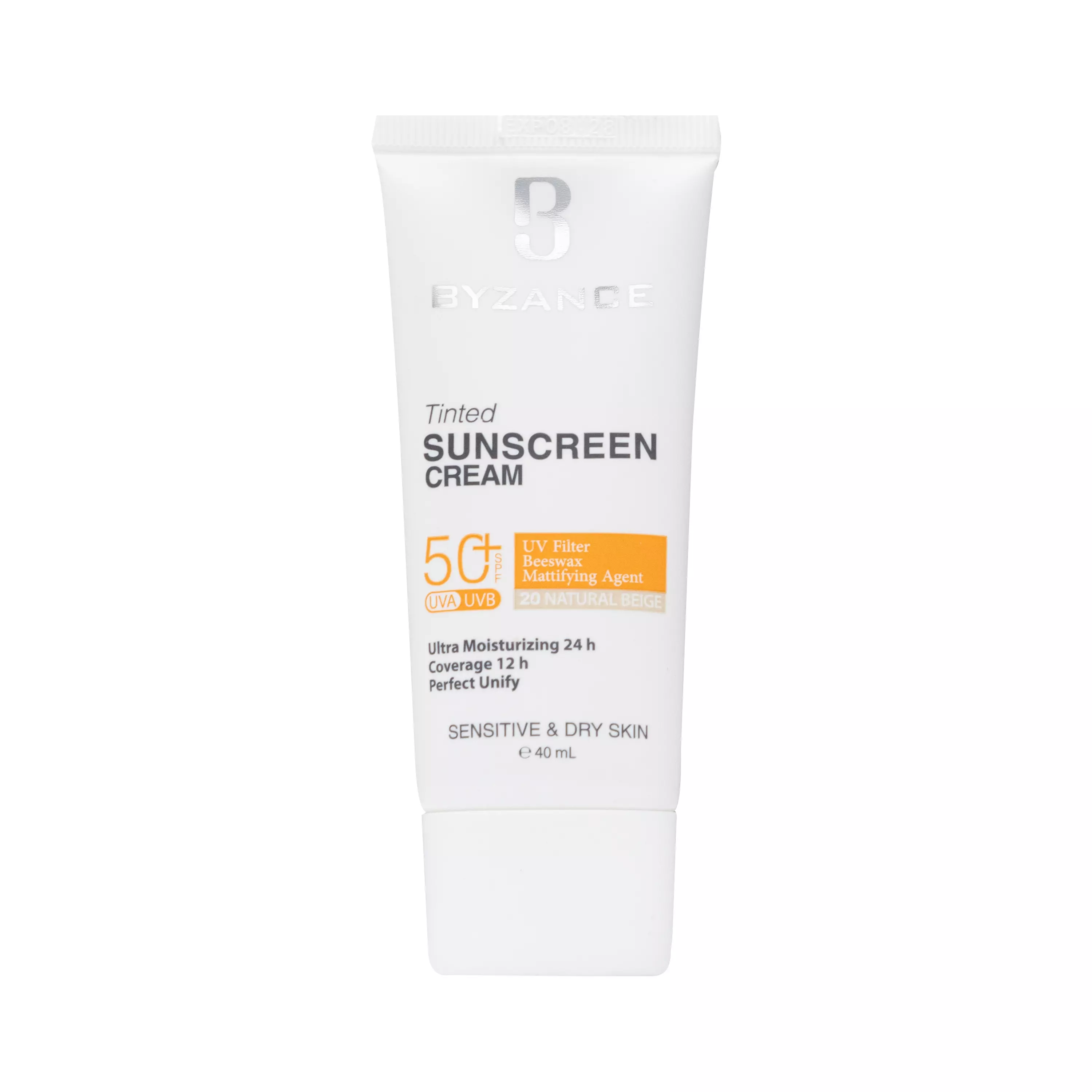 کرم ضد آفتاب رنگی SPF50 پوست خشک بژ طبیعی بیزانس