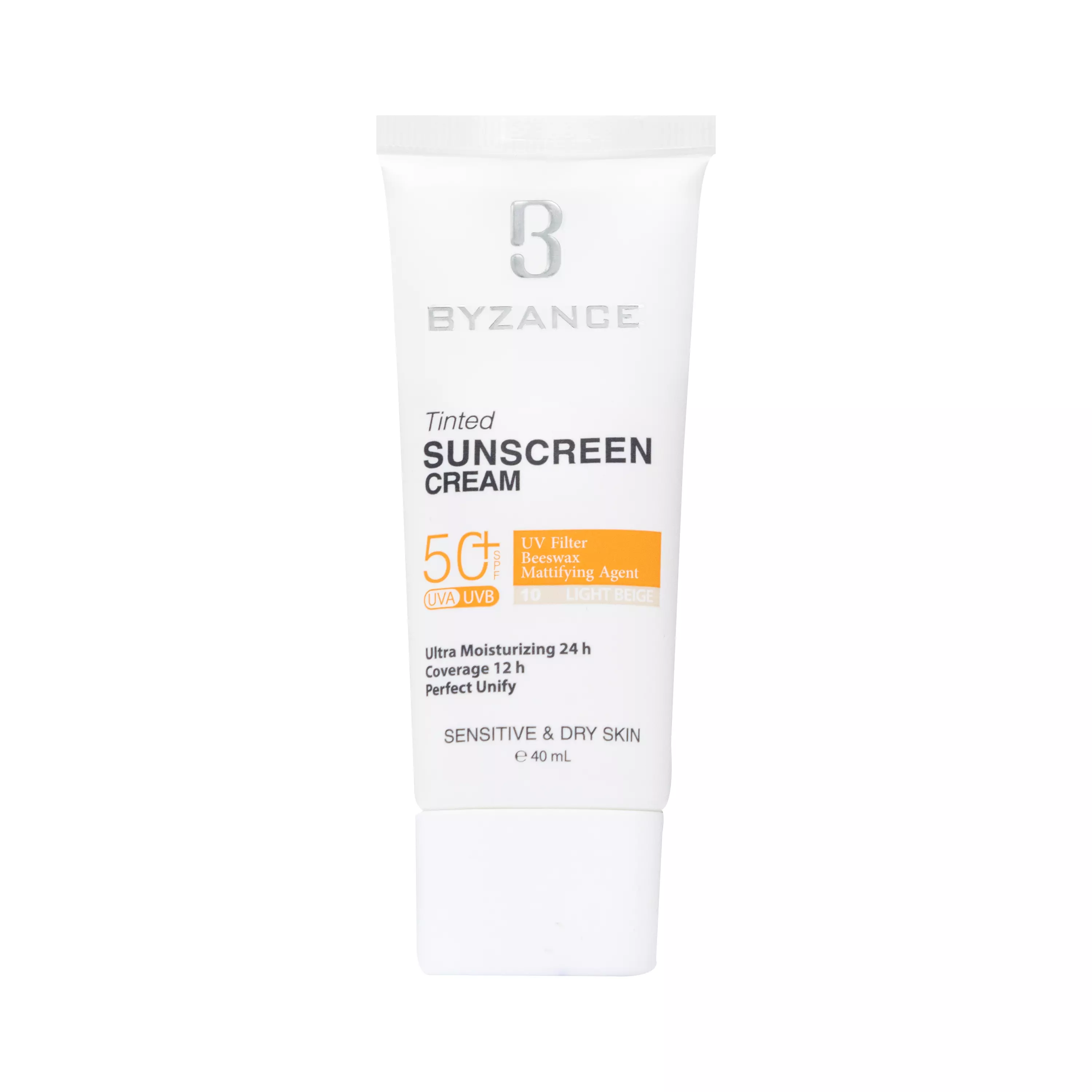 کرم ضد آفتاب رنگی SPF50 پوست خشک لایت بژ بیزانس