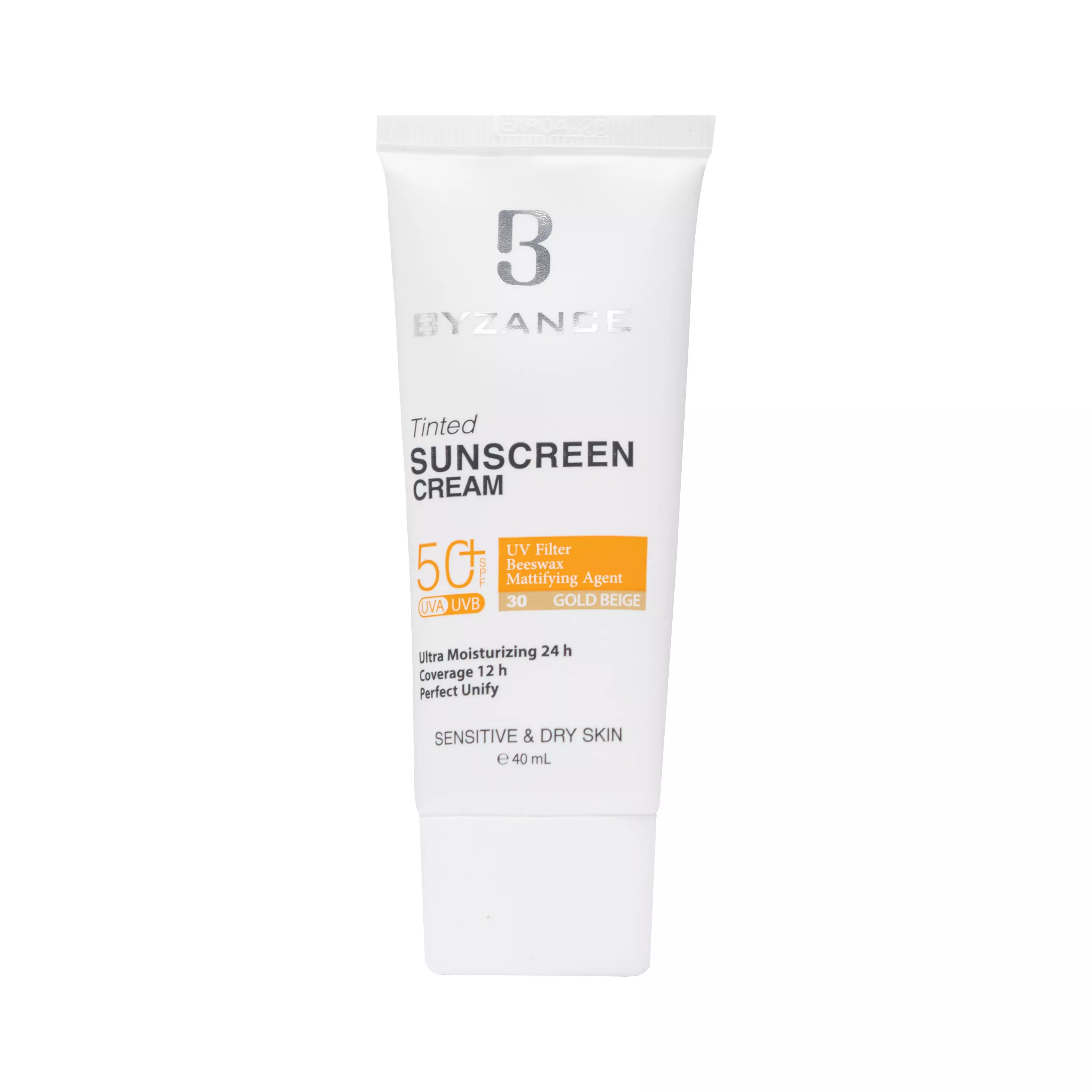 کرم ضد آفتاب رنگی SPF50 پوست خشک گلد بژ بیزانس