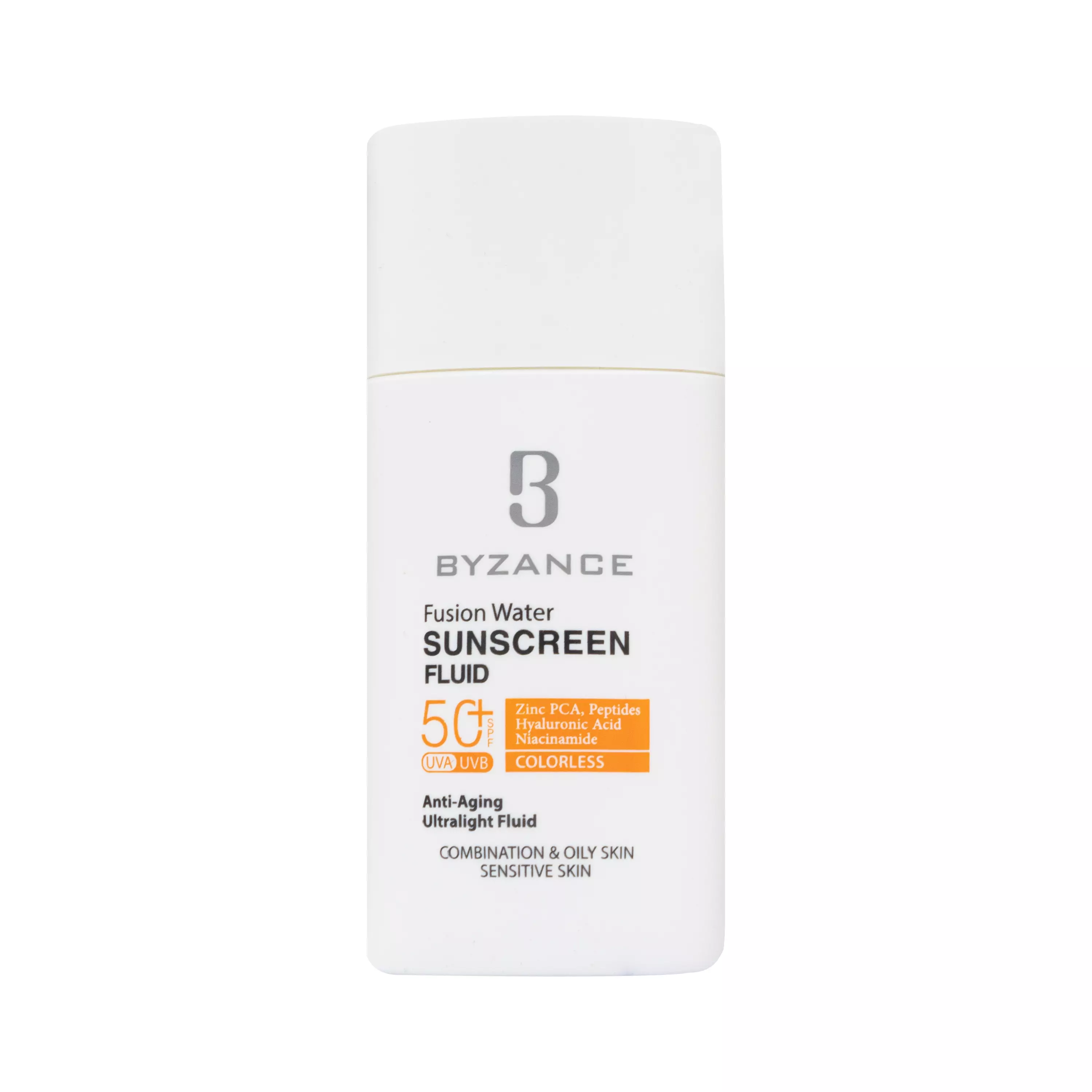 فلوئید ضد آفتاب فیوژن واتر SPF50 بدون رنگ بیزانس