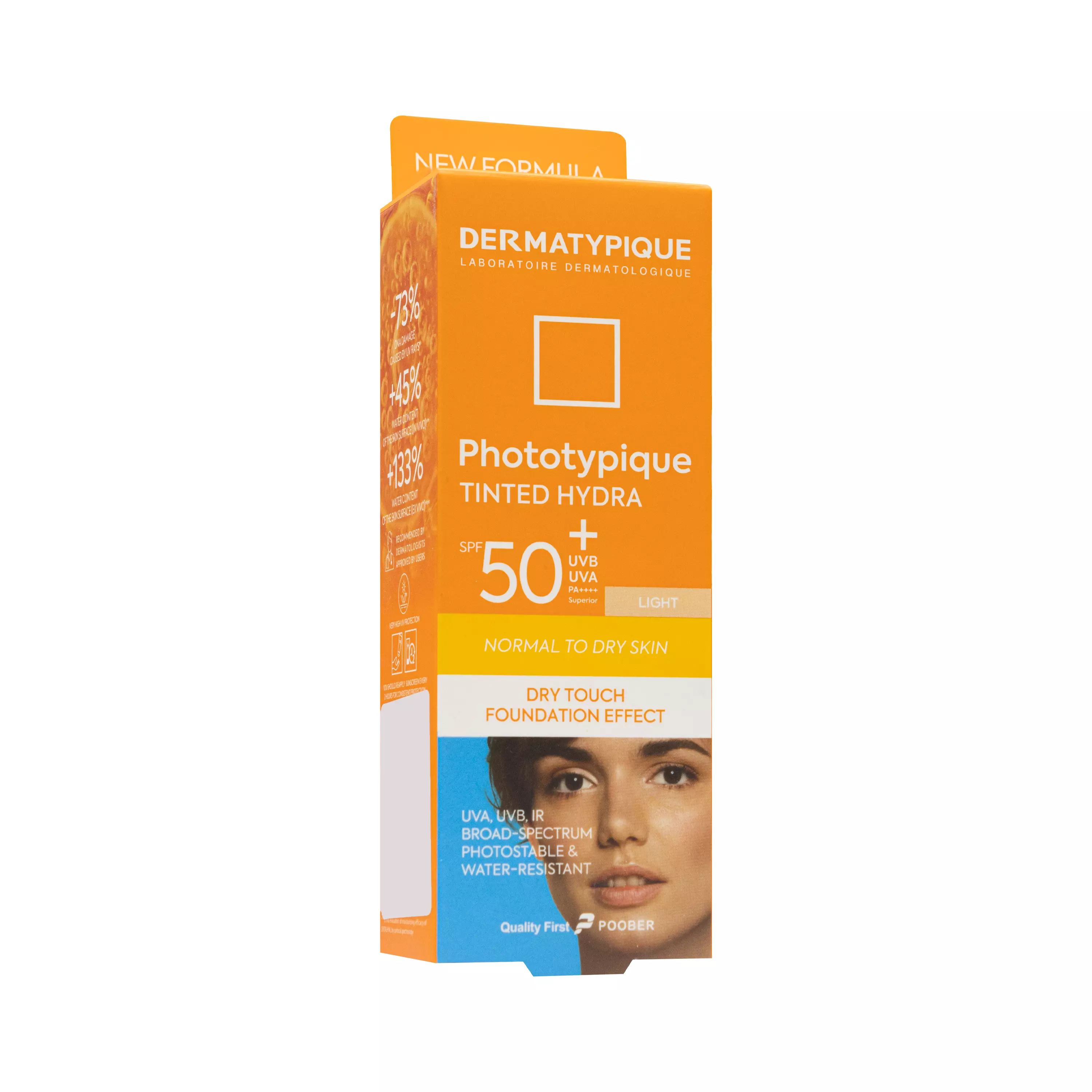 کرم ضد آفتاب پوست خشک spf50 رنگ روشن فتوتیپیک درماتیپیک