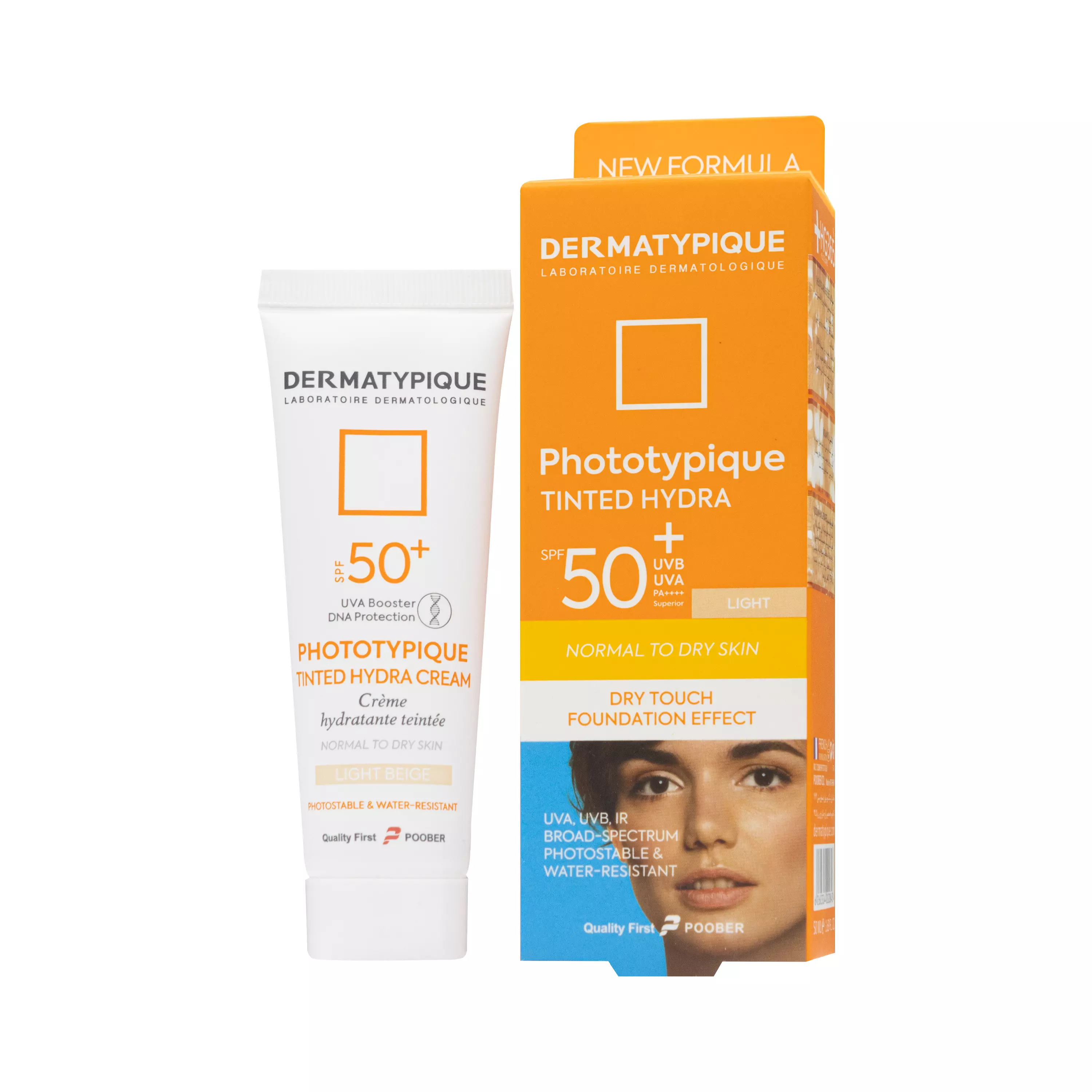 کرم ضد آفتاب پوست خشک spf50 رنگ روشن فتوتیپیک درماتیپیک