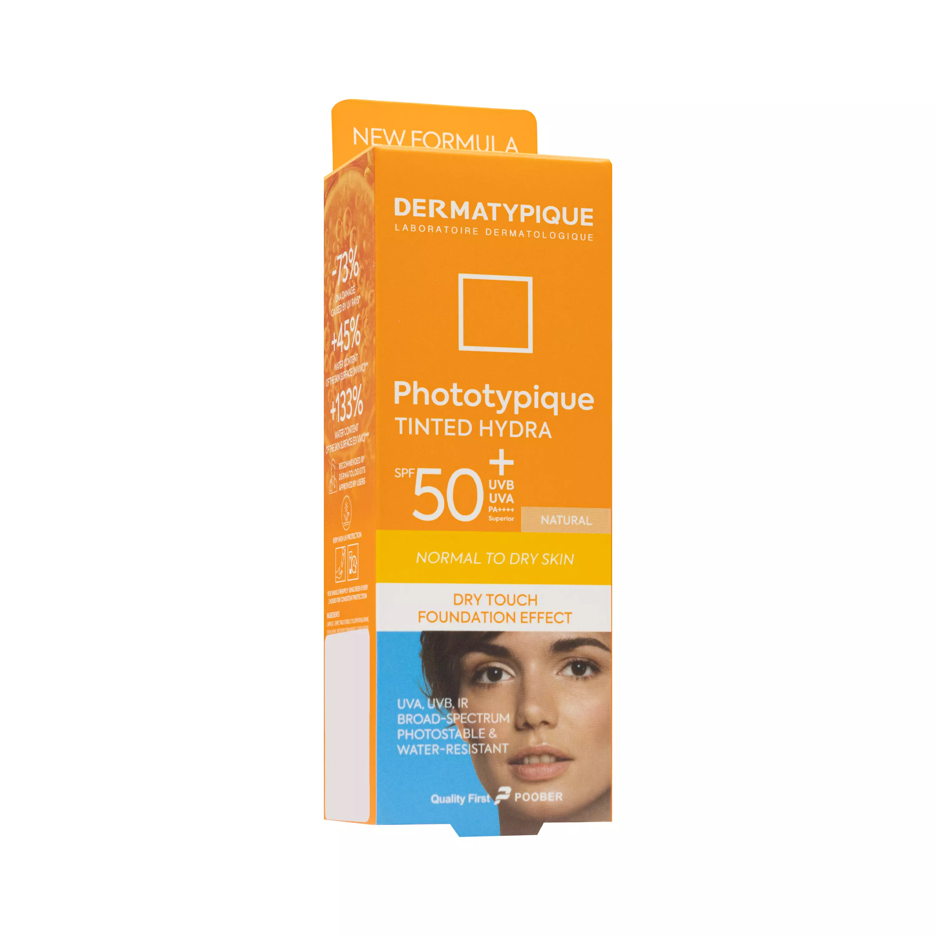 کرم ضد آفتاب پوست خشک spf50 رنگ طبیعی فتوتیپیک درماتیپیک