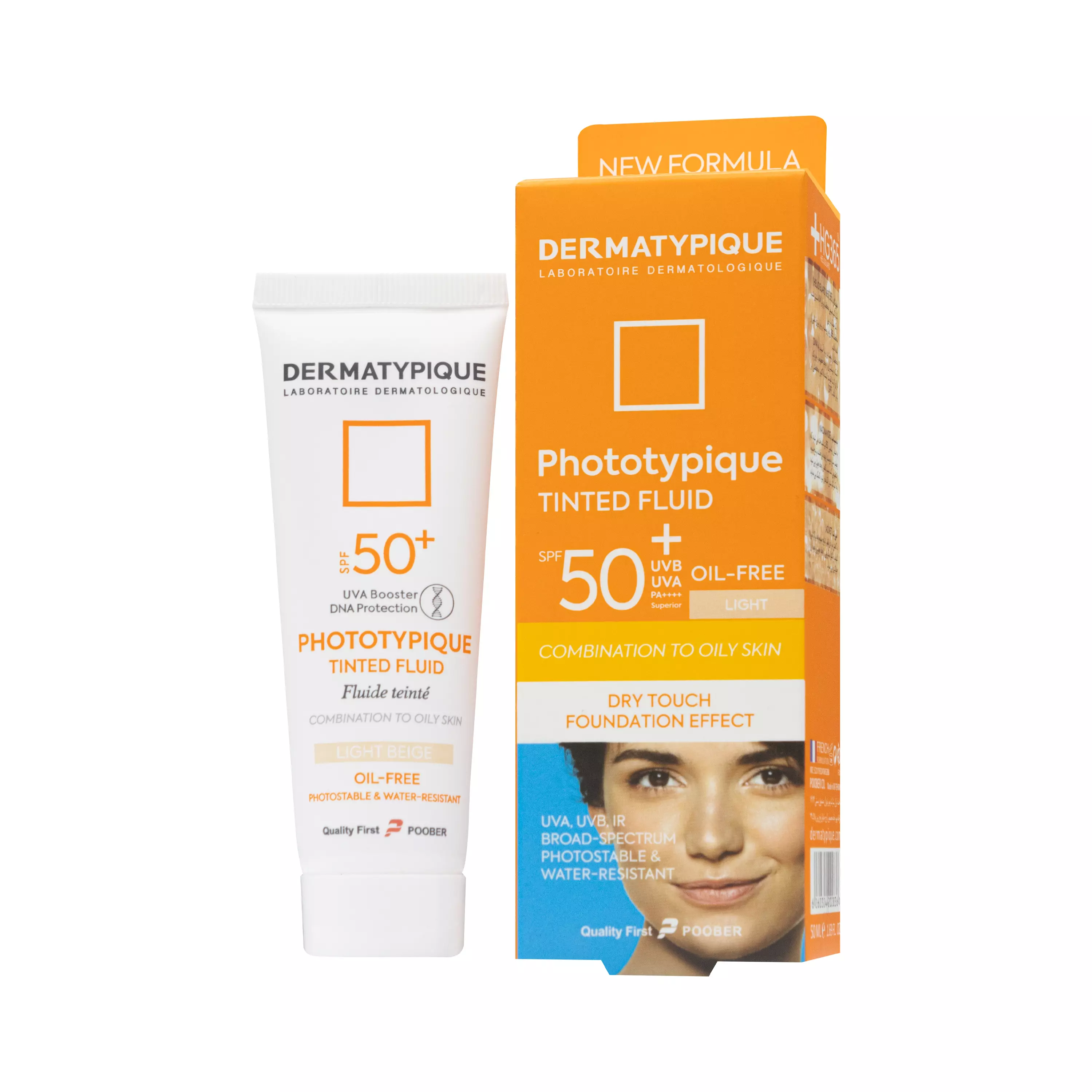 کرم ضد آفتاب پوست چرب spf50 رنگ روشن فتوتیپیک درماتیپیک