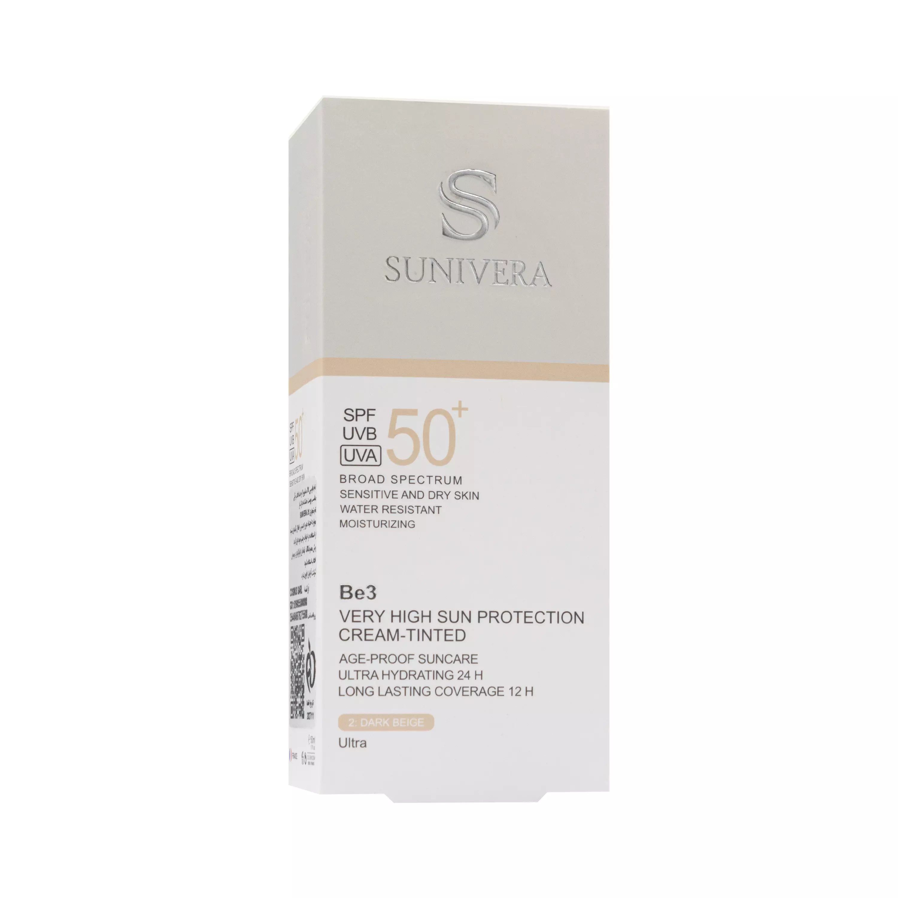 کرم ضد آفتاب SPF50 بژ تیره شماره 4 پوست خشک سانیورا
