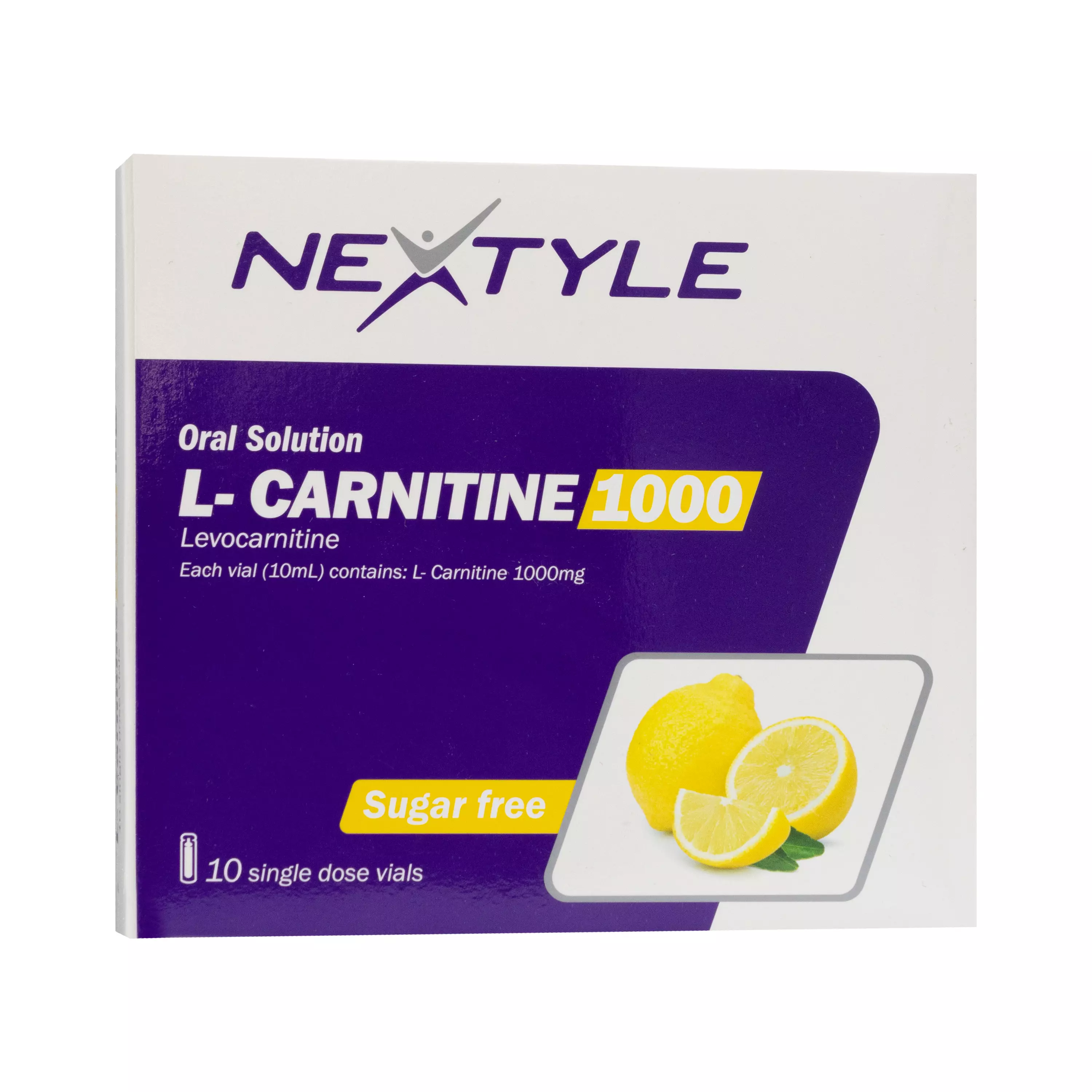 ویال خوراکی ال کارنیتین 1000 با طعم لیمو نکستایل