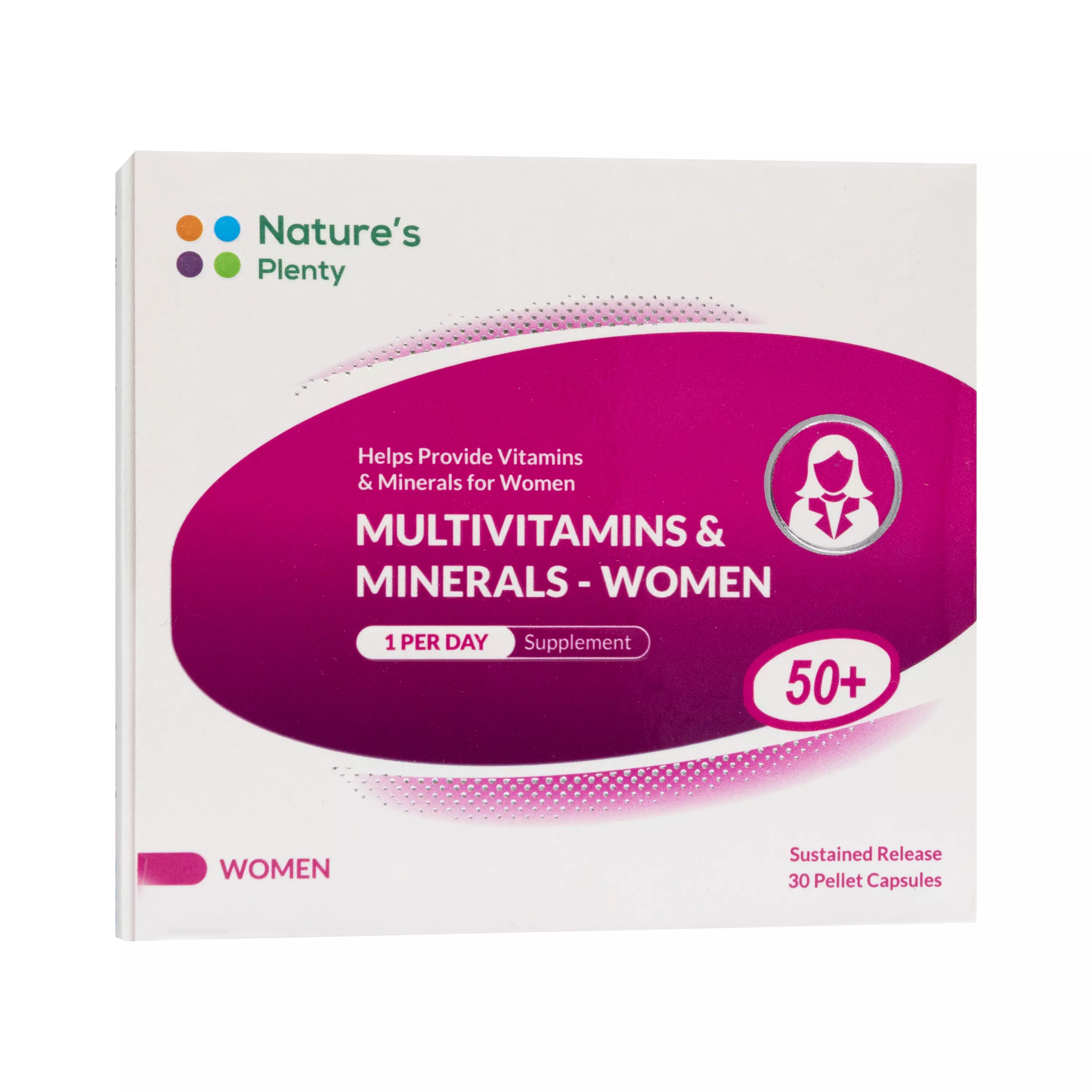 کپسول مولتی ویتامین مینرال خانم های بالای 50 سال 30 عددی نیچرز پلنتی