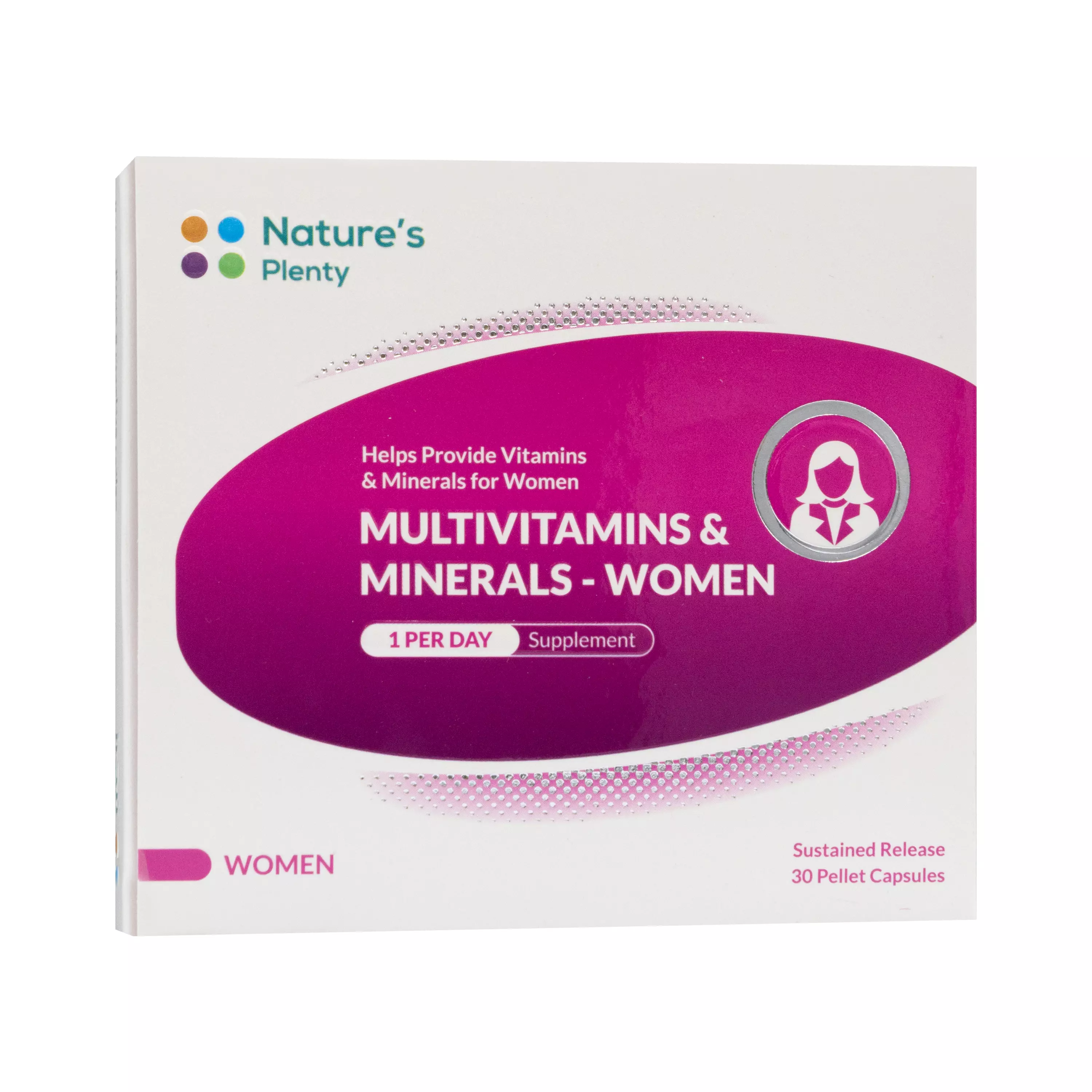 کپسول مولتی ویتامین و مینرال بانوان 30 عددی نیچرز پلنتی