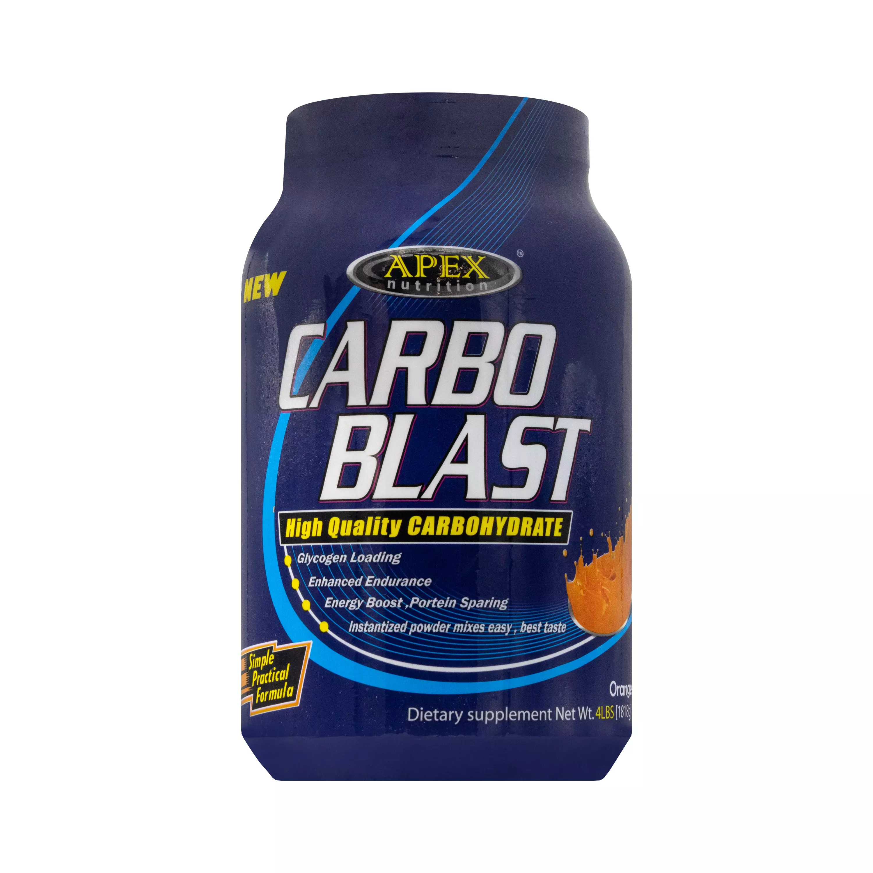پودر کربو بلاست پرتقالی 1818 گرمی اپکس نوتریشن