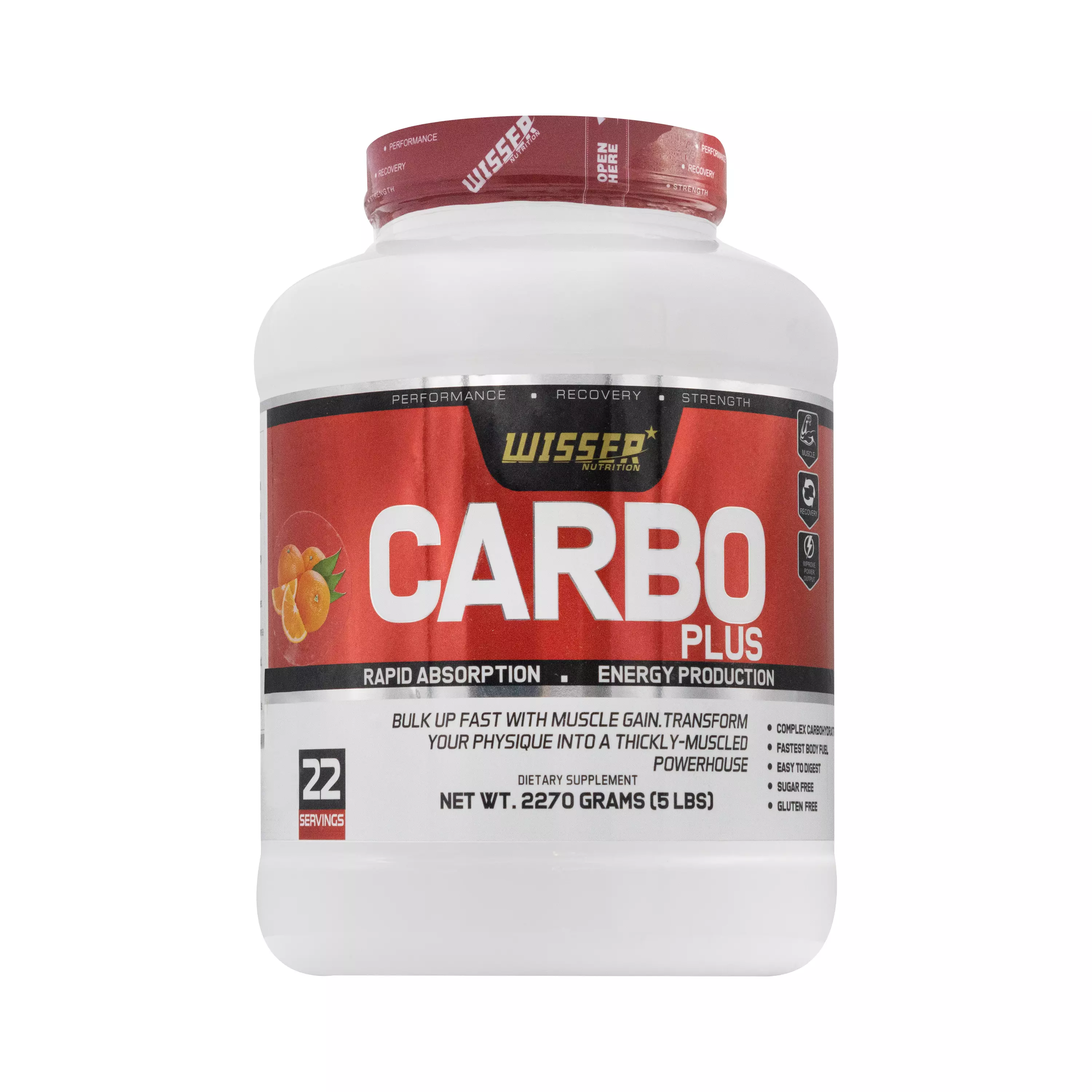 پودر کربو پلاس پرتقالی 2270 گرمی ویثر