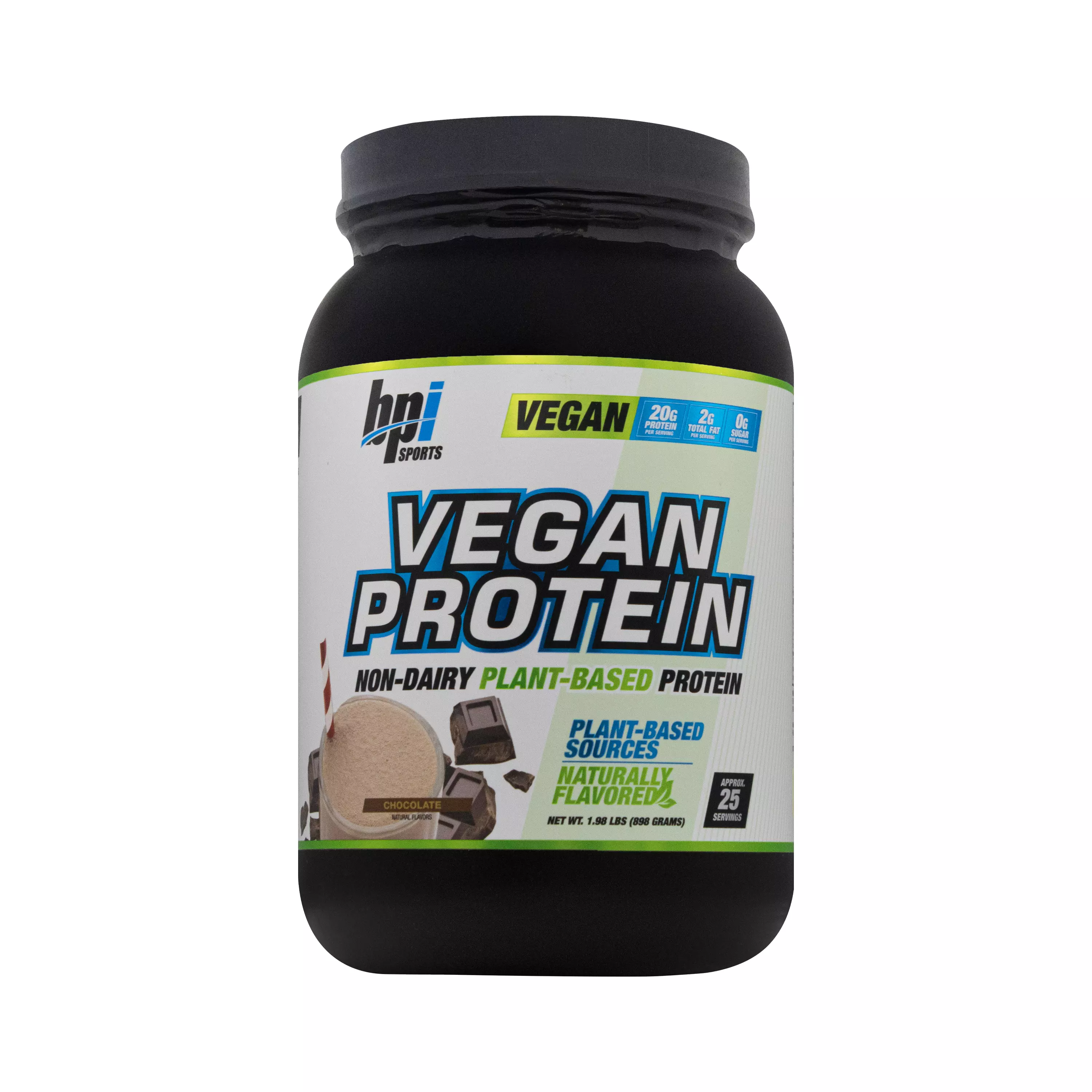 پودر وگن پروتئین طعم شکلاتی 898 گرمی بی پی آی اسپورت