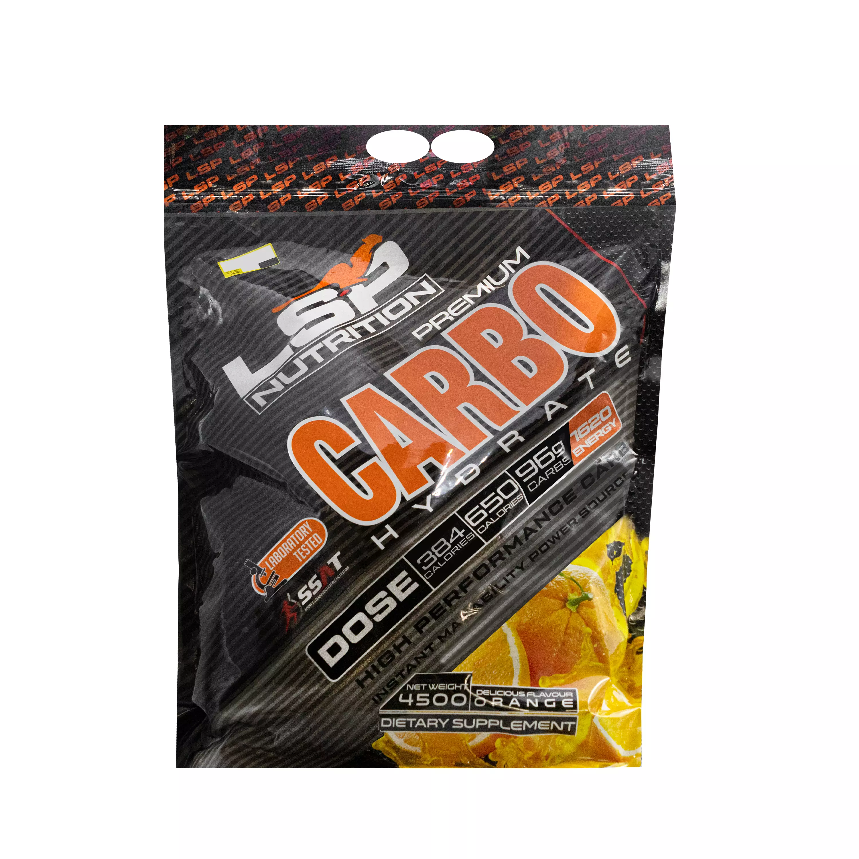 پودر کربوهیدرات پرمیوم طعم پرتقال کیسه ای 4500 گرمی ال اس پی