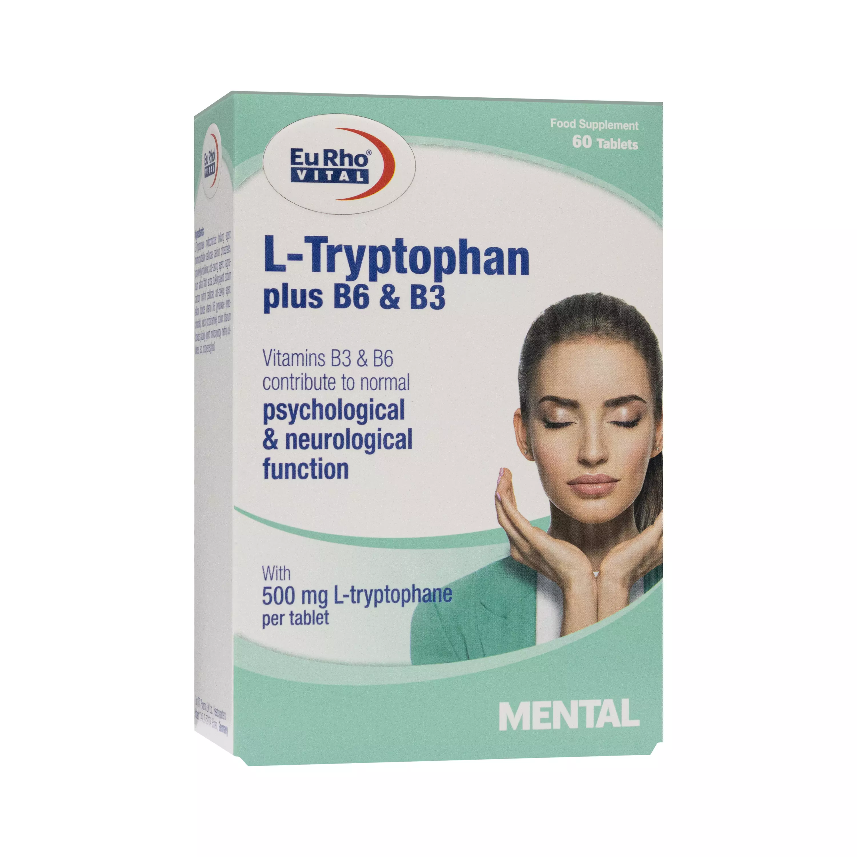 قرص ال تریپتوفان پلاس ب6 و ب3 یورو ویتال