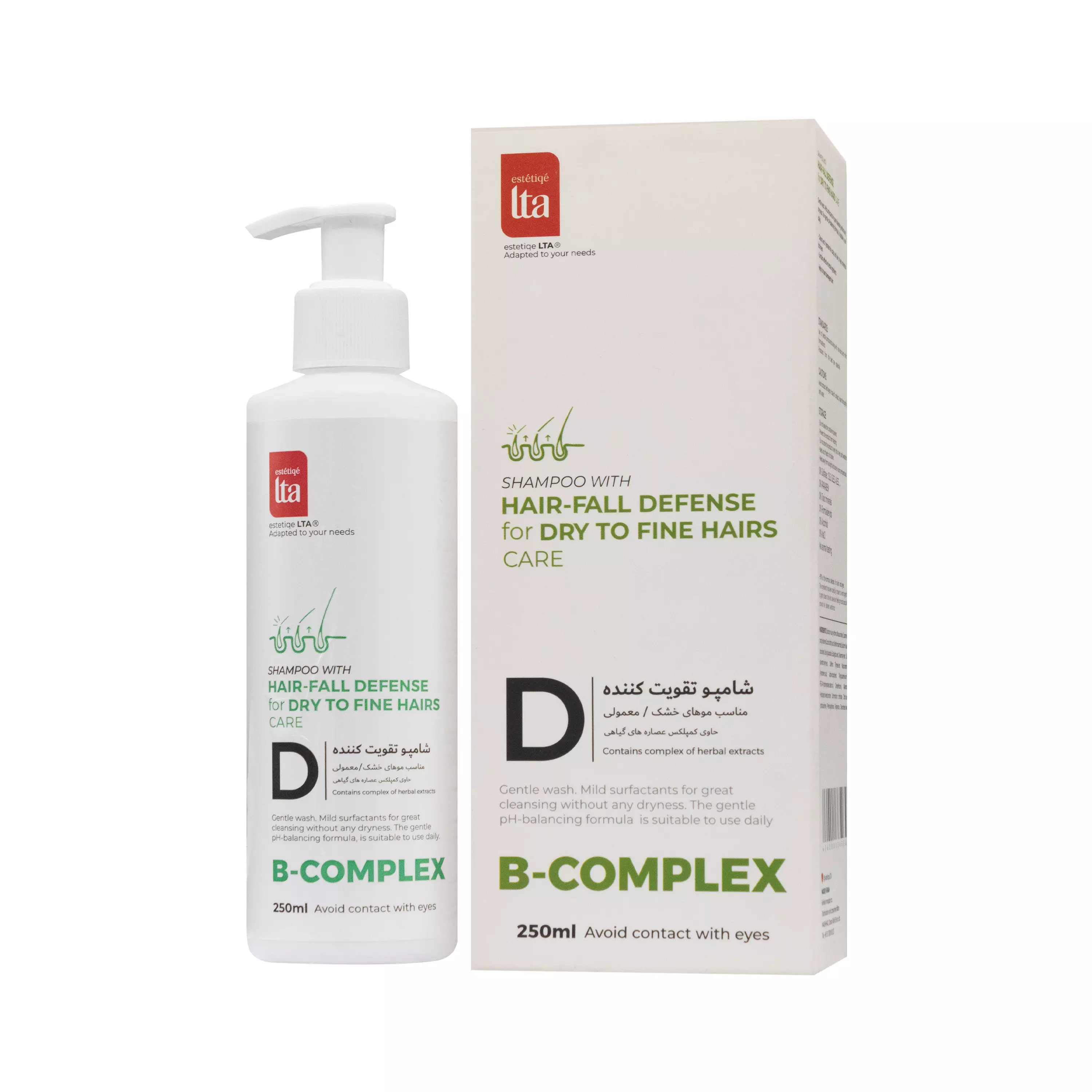 شامپو تقویت کننده D موهای خشک و معمولی استتیک التا