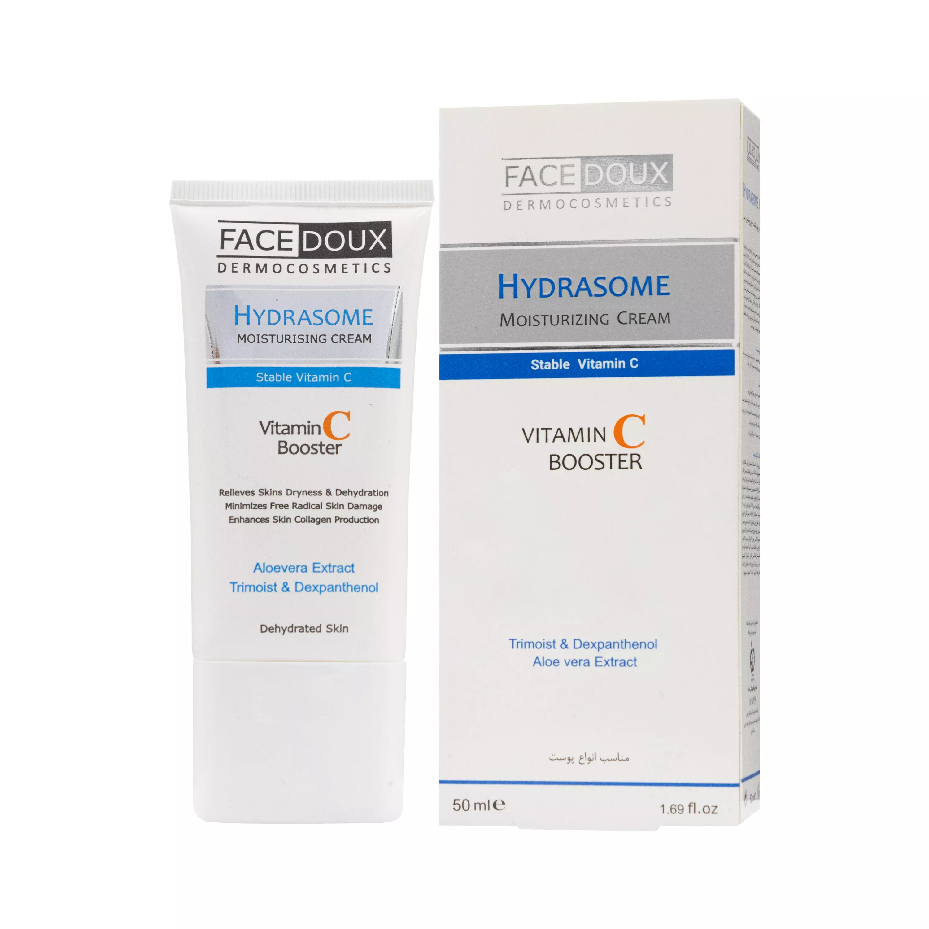 کرم مرطوب کننده صورت ویتامین سی هیدرازوم فیس دوکس