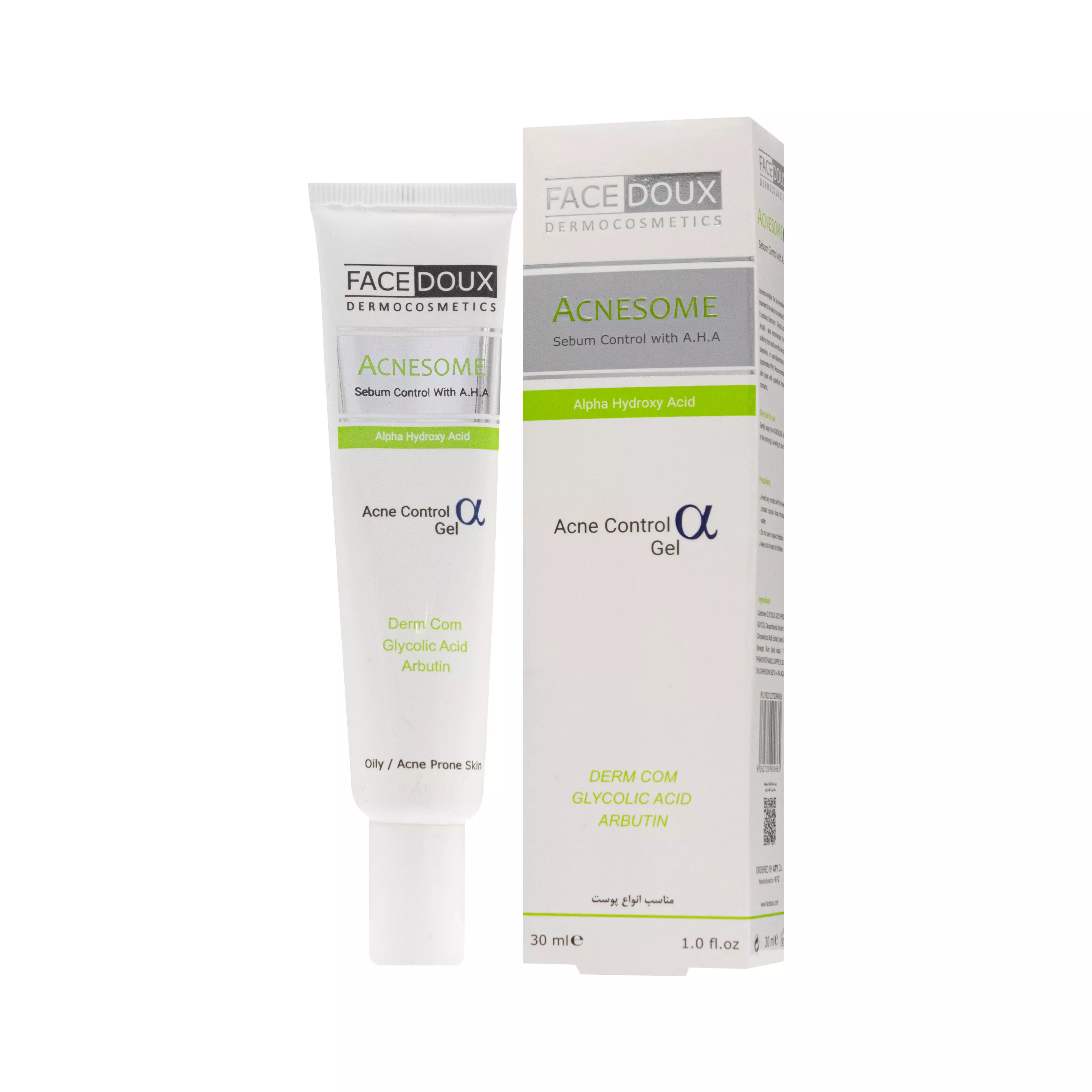 ژل کنترل کننده چربی حاوی آ اچ آ آکنه زوم فیس دوکس