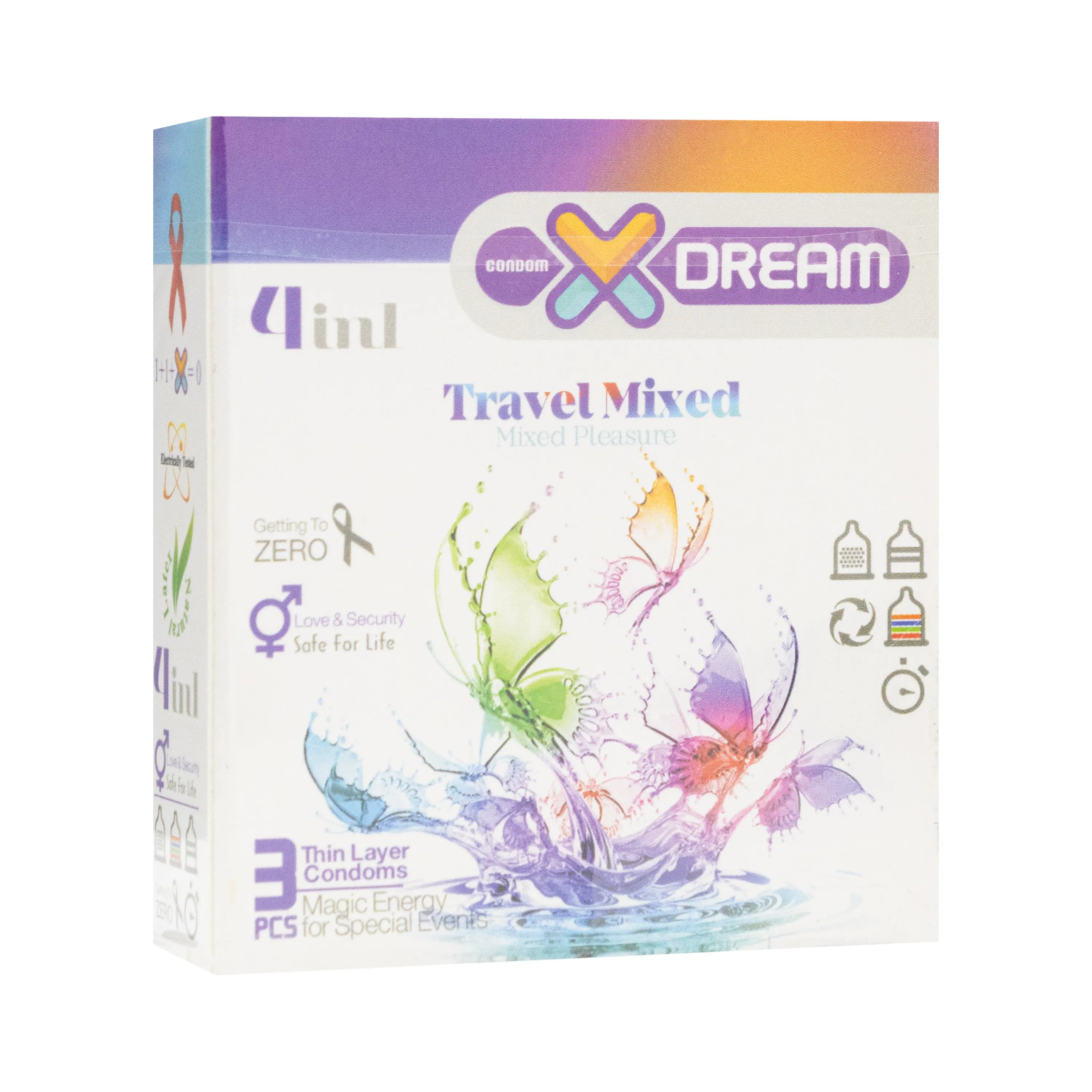 کاندوم Travel Mixed لذت های گوناگون 3 عددی ایکسدریم