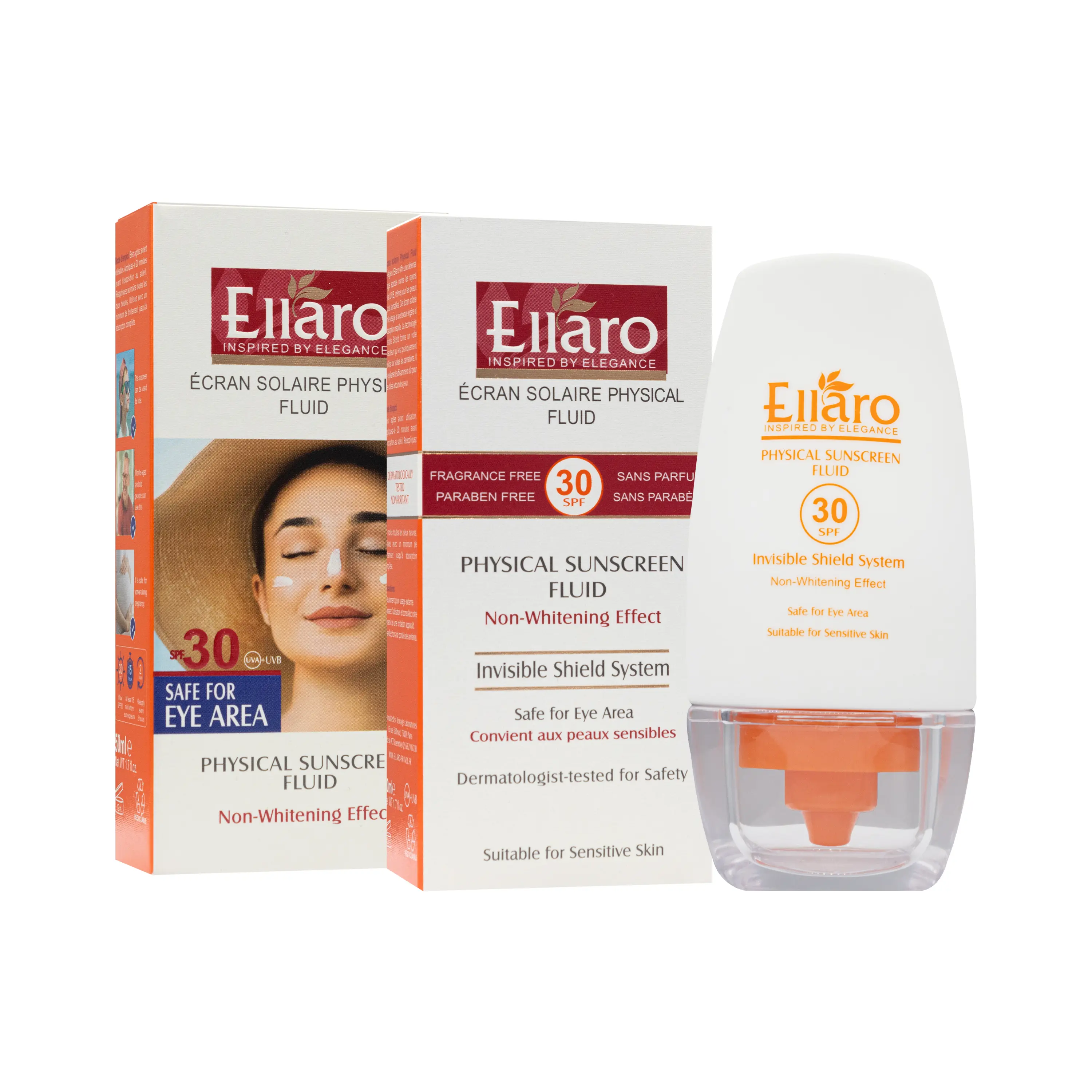 فلوئید ضد آفتاب فیزیکال SPF30 الارو